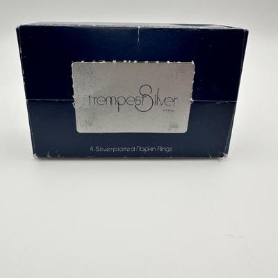 Vintage Silver Plate Napkin Rings From Tempest Silver