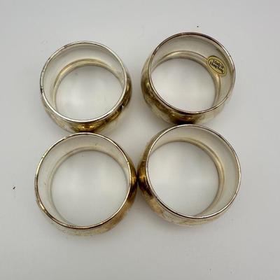 Vintage Silver Plate Napkin Rings From Tempest Silver