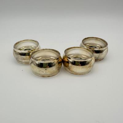 Vintage Silver Plate Napkin Rings From Tempest Silver