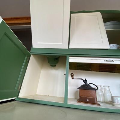 Vintage Hoosier Cabinet with Flour Bin and Breadbox (on Wheels)