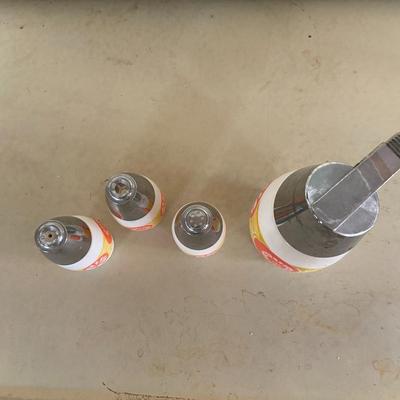 Vintage GEMCO Syrup and Shakers Set