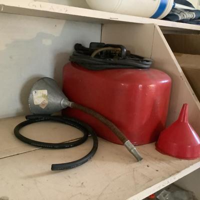 W1380 Marine Metal Gas Can, Funnels & Hose