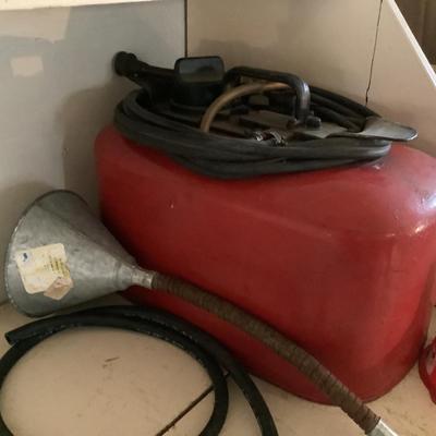 W1380 Marine Metal Gas Can, Funnels & Hose