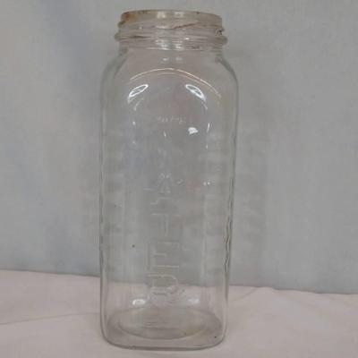 Lot of 2 Vintage Glass Juice / Water Bottles