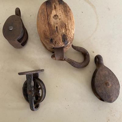 Antique Pulley Lot