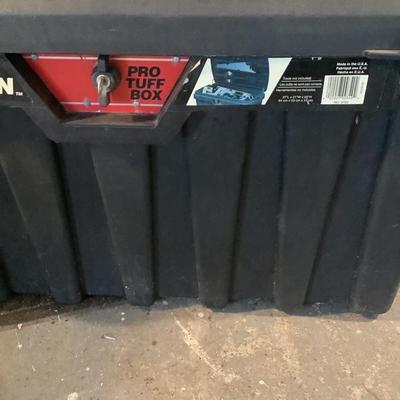 W1384 Pro Tuff Storage Box & Rubbermaid Storage Box