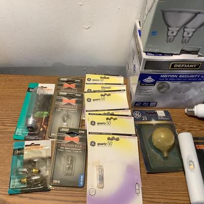 W1385 Defiant Security Light & Assorted Light Bulbs