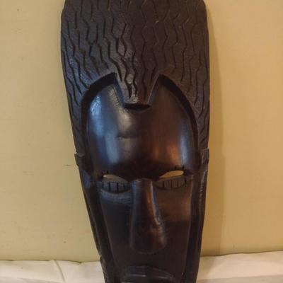 Wooden Carved Face Tribal Mask #1
