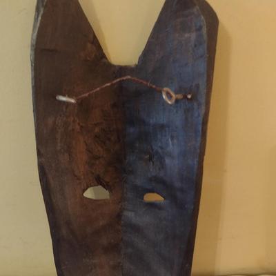 Wooden Carved Face Tribal Mask #2