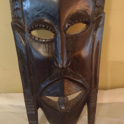 Wooden Carved Face Tribal Mask #3