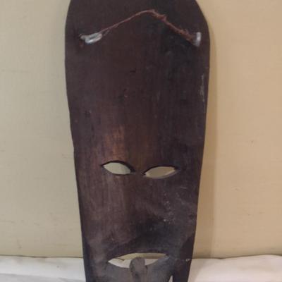 Wooden Carved Face Tribal Mask #3