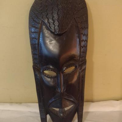 Wooden Carved Face Tribal Mask #3