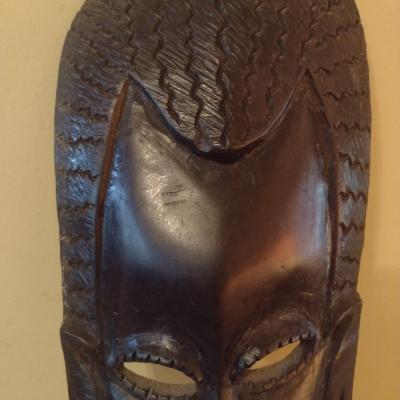Wooden Carved Face Tribal Mask #3