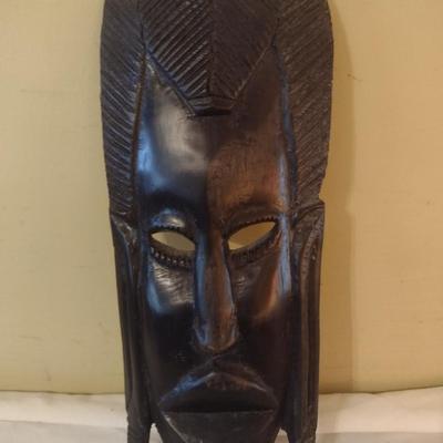 Wooden Carved Face Tribal Mask #4