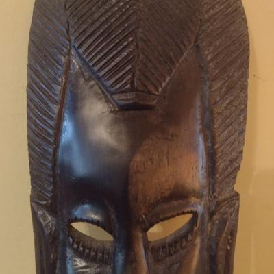 Wooden Carved Face Tribal Mask #4