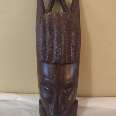 Wooden Carved Face Tribal Mask #5