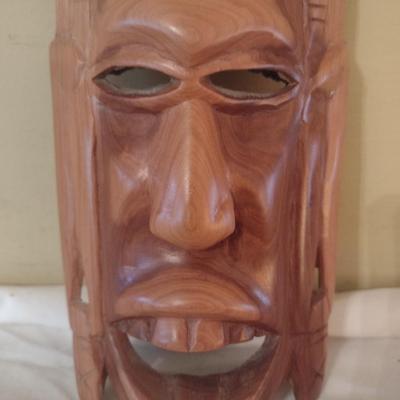 Wooden Carved Face Tribal Mask #5