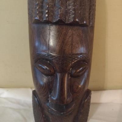 Wooden Carved Face Tribal Mask #5