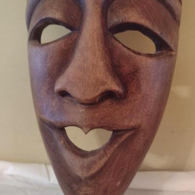 Wooden Carved Face Tribal Mask #6