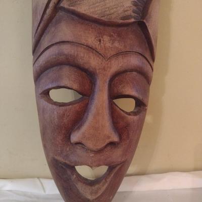 Wooden Carved Face Tribal Mask #6