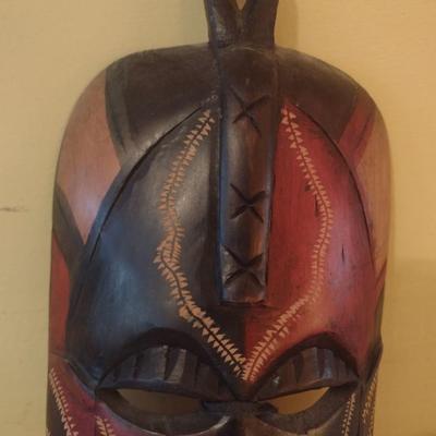 Wooden Carved Face Tribal Mask #7