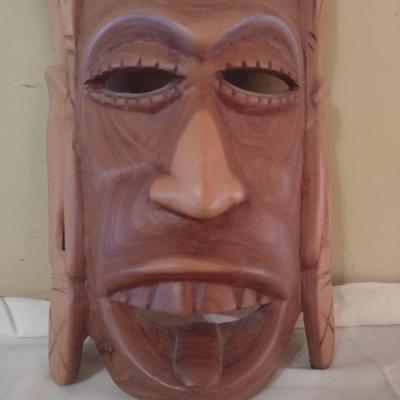 Wooden Carved Face Tribal Mask #8