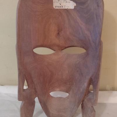 Wooden Carved Face Tribal Mask #9