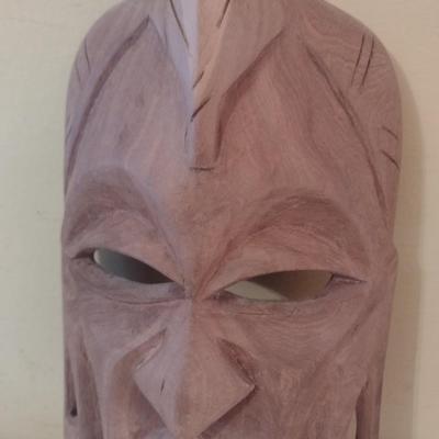 Wooden Carved Face Tribal Mask #9