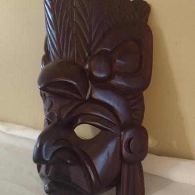 Wooden Carved Face Tribal Mask #10