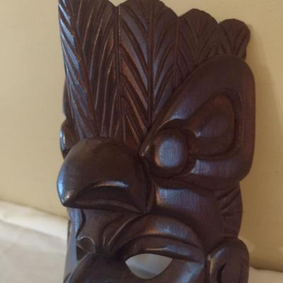 Wooden Carved Face Tribal Mask #10