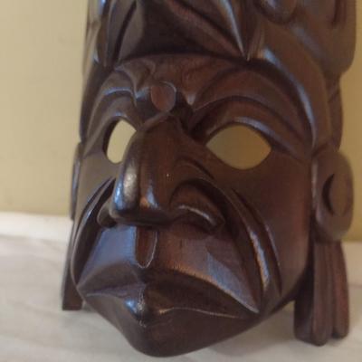 Wooden Carved Face Tribal Mask #10
