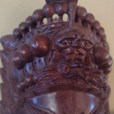 Wooden Carved Face Tribal Mask #11