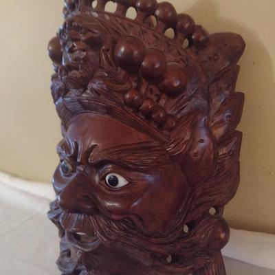 Wooden Carved Face Tribal Mask #11