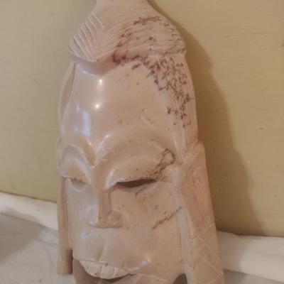 Stone Carved Face Tribal Mask #14