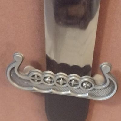 Vintage Replica Legendary Sword of the Vikings with Wooden Display Case