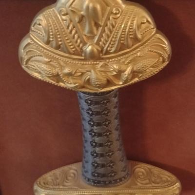 Vintage Replica Legendary Sword of the Vikings with Wooden Display Case
