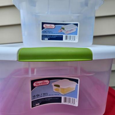 Clear Storage Bins (G-DW)