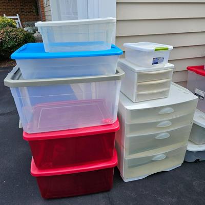 Clear Storage Bins (G-DW)