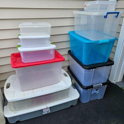 Clear Storage Bins (G-DW)
