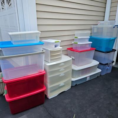 Clear Storage Bins (G-DW)