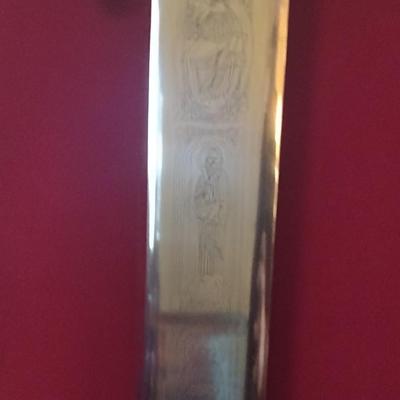 Vintage Replica Sword of the Holy Roman Empire with Wooden Display Case