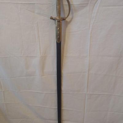 Vintage Replica CSA Confederate Officer's Sword with Sheath