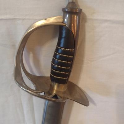 Vintage Replica Officer's Horse Soldier's Sword with Metal Sheath