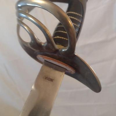 Vintage Replica Officer's Horse Soldier's Sword with Metal Sheath