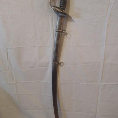 Vintage Replica Officer's Horse Soldier's Sword with Metal Sheath