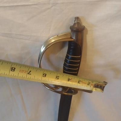 Vintage Replica Officer's Horse Soldier's Sword with Metal Sheath