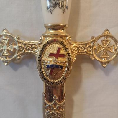 In Hoc Signo Vinces Masonic Sword Post 1960's