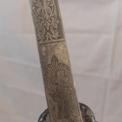 Vintage Knights Templar Masonic Sword Pre-1940