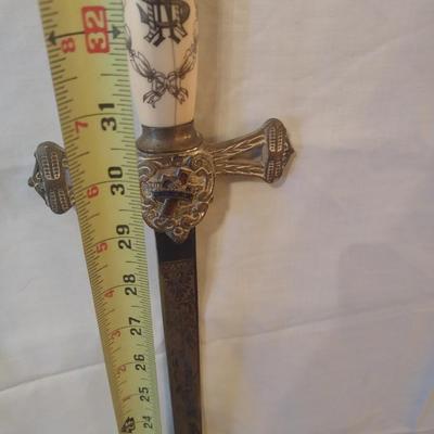 Antique Horstmann Knights Templar Lodge Masonic Sword with Scabbard Pre-1920's