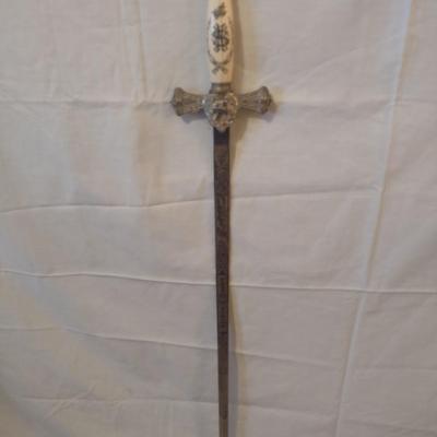 Antique Horstmann Knights Templar Lodge Masonic Sword with Scabbard Pre-1920's
